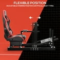 thumbnail image 6 of Supllueer 4080 Aluminum F1 Racing Simulator Stand Stable Adjustable With Ergonomic Red Seat Fits Logitech Thrustmaster Fanatec.Excluding electronic devices, 6 of 17