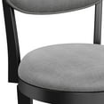 thumbnail image 3 of Hillsdale Furniture Sloan Upholstered Wood Counter Height Swivel Stool, Black, 3 of 10
