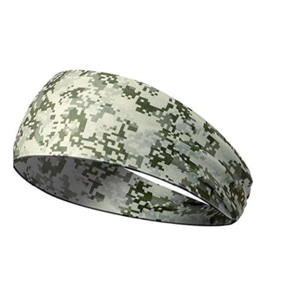 Trgacdwlo Camo Headband for Men Elastic Non Slip Sweat Headbands for Men Women Soft Stretchy Basketball Tennis Workout Sports Unisex Hair Band