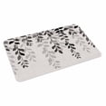 thumbnail image 2 of Grey Ombre Botanical Door Mat&nbsp;Indoor Outdoor Entrance, Non Slip Rug for Kitchen Bathroom Entryway Rug, Watercolor Gray Pastoral Leaf Rustic Washable Doormat Floor Mat for Office 24x36 Inch, 2 of 8