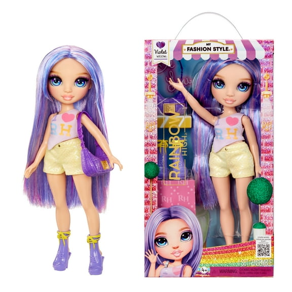 Rainbow High My Fashion Style Violet, Purple 11" Fashion Doll with Statement Outfit, Stylish Handbag