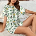 thumbnail image 4 of Salouo St. Patrick's day Pattern Short-Sleeved Pajama Set for Women，Round Neck Pajamas Short Sleeve Sleepwear Set Summer Pajamas Set Lounge Sets 2-Piece Pj-3X-Large, 4 of 6