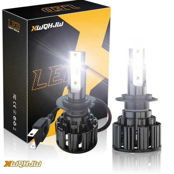 2pcs Super Bright White LED Headlight High Beam Bulbs  H7 6000K