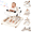 Beige, variant on PRVAETU 5 in 1 Baby Walker with Music & Lights,Foldable,6-18 Months,Beige