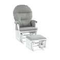thumbnail image 3 of Suite Bebe Monti Storage Glider and Ottoman, White Finish with Oyster Cushions, 3 of 5