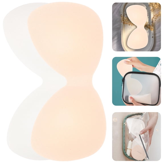 MERRYHAPY 4-Pack Removable Breathable Chest Pad Inserts for Sports Bras, Lightweight, Washable, Comfortable Fit Enhancers