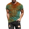 thumbnail image 3 of T-Shirts pour Hommes Économies d'Été! Aqestyerly Mode de Rue Décontractée pour Hommes Design Intéressant Imprimé Col Rond Manches Courtes, 3 of 6