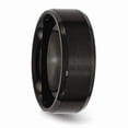 thumbnail image 5 of Stainless Steel 8mm Black IP-plated Brushed/Polished Beveled Edge Band, 5 of 10