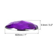 thumbnail image 2 of Unique Bargains 25mm Flat Back Round Acrylic Rhinestones, 100 Pack Plastic Circle Gems for Jewelry Making Costume, Purple, 2 of 6