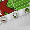 thumbnail image 4 of Homewish Cartoon Monogrammed K Blackout Curtains Set of 2 (52x84 Each), Green Brown Football Rugby Window Curtains, Teens Kids Boys Girls Curtains and Drapes, Curtains Blackout Home Decor, 4 of 6