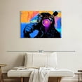 thumbnail image 2 of Elephant Stock The Thinker Wall Art - Horizontal Canvas Wall Art - Living Room Wall Decor - Animal Canvas - Black And Blue Decor By Stephen Chambers - 36" x 24", 2 of 8