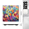 thumbnail image 2 of Bathroom Scale, Highly Accurate Digital Body Scale,Precisely Measures Weight up to 400 lbs-Vibrant Painting Of Colorful Leaves, 2 of 4