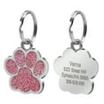 thumbnail image 3 of Pet Artist PAW Pet Dog Tags Glitter Personalized Cat Puppy ID Tag Collar Tags Engraved with Bell, 3 of 7