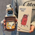 thumbnail image 2 of Taza termo infantil Snoopy para que los niños vayan a la escuela taza de agua especial para niñas taza de paja portátil para estudiantes de primaria de acero inoxidable, 2 of 5