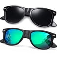 thumbnail image 1 of Gafas de sol Joopin Trendy Square Polarized UV400 negro/verde, 1 of 6