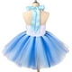 thumbnail image 3 of Vestido de princesa de malla azul de anime de alce de 80-150 cm, bonito vestido de fiesta de cumpleaños para niña, traje de cosplay, actuación en el escenario, regalo para niña perro de bingo, 3 of 6