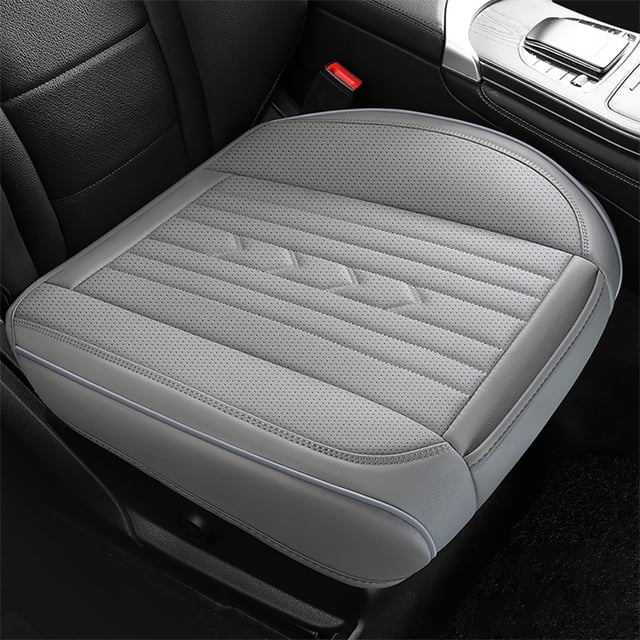 EGNMCR Leather Car Seat Cushion All Season Seat Cushion Fully Enclosed Leather Seat Cushion Seat Cover Breathable Seat Leather seat cushion
