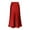 Red, variant on HXWCHs Women's Satin Midi Skirt with Elastic Waistband Flowy Slit Design for Daily Wear Gold S