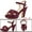 Burgundy, variant on BLISSFUL STEP Women's Strap Platform Chunky Heel Slingback Sandals