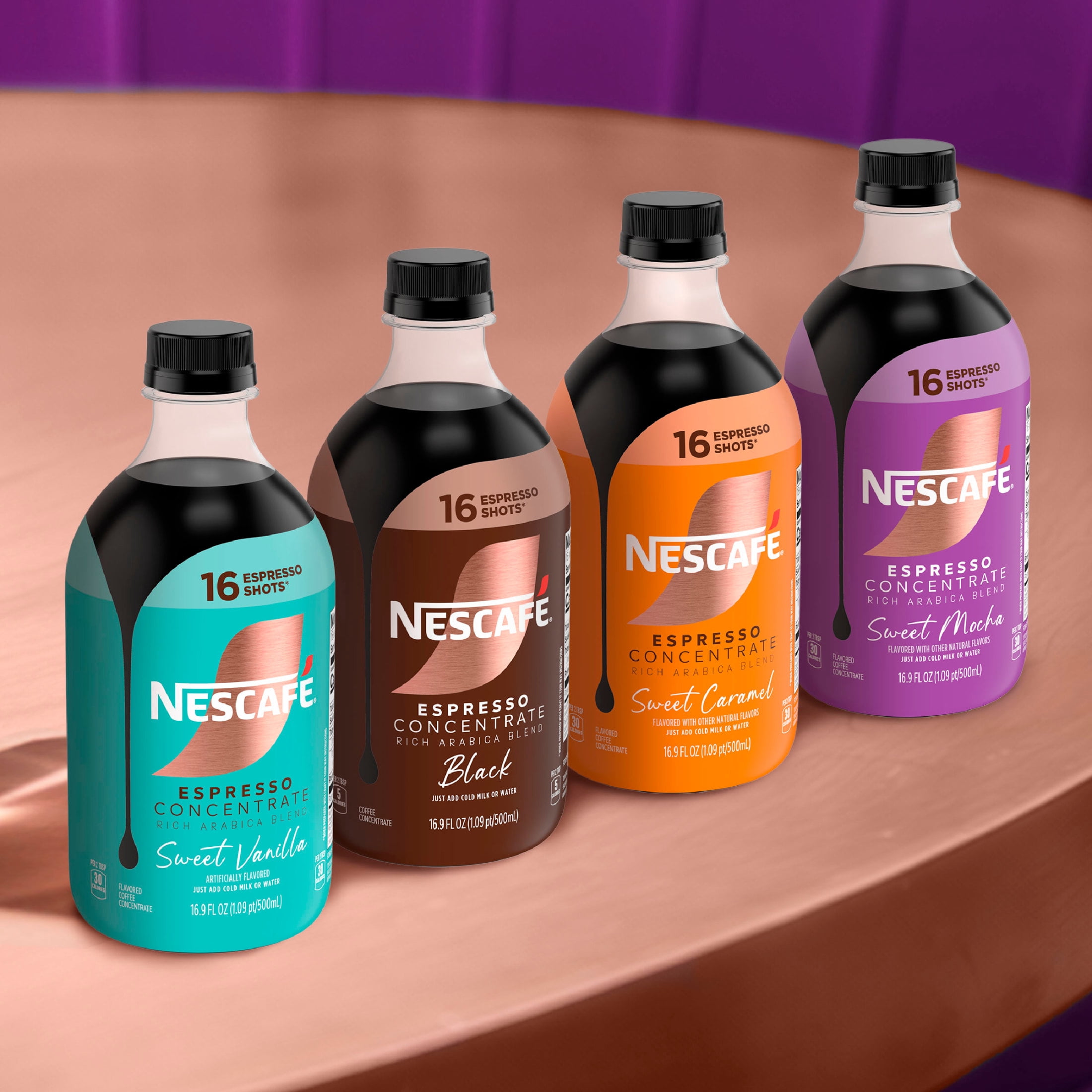NESCAFÉ Espresso Concentrate Sweet Mocha, Flavored Coffee Concentrate, Instant Espresso, 16 Shots 16.9 fl oz