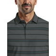 thumbnail image 4 of Ben Hogan Men's & Big Men's Performance Texture Stripe Short Sleeve Golf Polo Shirt, Sizes S-3XL, 4 of 7