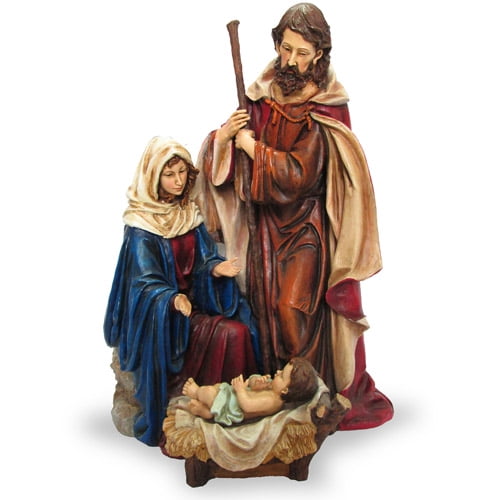 National Tree 3 Piece Holy Family Mary Joseph Baby Jesus Walmart Com Walmart Com