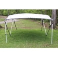 thumbnail image 6 of GREY/GRAY SQUARE TUBE FRAME VORTEX 4 BOW PONTOON/DECK BOAT BIMINI TOP 10' LONG, 97-103, 6 of 9
