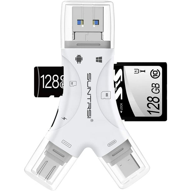 Lecteur de carte SD pour appareil photo compatible avec iPhone