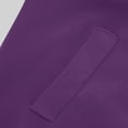 thumbnail image 7 of XPMWRP Women's Oversized Zip Up Hooded Jacket Solid Color Long Sleeved Casual Coats Winter Warm Trendy Mid Length Jacket Purple XXL, 7 of 7