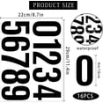 thumbnail image 2 of GIXUSIL 10 Sheets Mailbox Number stickers 4 inch Waterproof Vinyl Large Decals Self Adhesive House number for Signs Car Home Residence Trash Mailbox Address Number(Black), 2 of 8