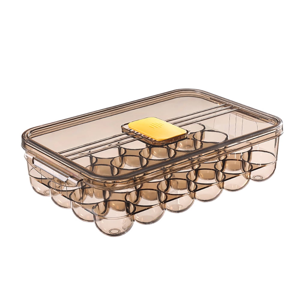 WHAMVOX  Holder Egg Container for Refrigerator Carton Covered Storage