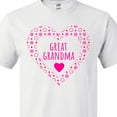 thumbnail image 4 of Inktastic Great Grandma Pink Valentine Hearts T-Shirt, 4 of 5