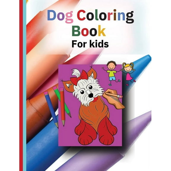 Dog Coloring Book: A wonderful book for children, (Paperback)