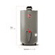 thumbnail image 5 of Calentador de Agua Todo Terreno Rheem 48 Litros a Gas LP 2 Servicios 29V13HR/692210, 5 of 11