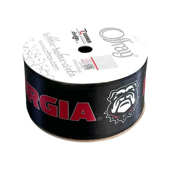 Georgia Printed Ribbon 1.5"-Inch Width, 15 Foot Spool