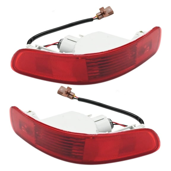 Anxingo 8352A005 8355A004 Left Right Rear Bumper Side Marker Reflector Tail Lights Replacement for Mitsubishi Outlander Peugeot 4007 2007-2012