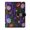 Neon Bloom, variant on DIY Moon Butterfly (2) Printed Microfiber Leather Notebook 9.2x6.7" Refillable Binder Journal with Pen Loop&Pockets 100 Sheets