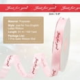 thumbnail image 2 of Uxcell Satin Ribbon Just for You Valentine Ribbon for Gift Wrapping Fabric Ribbon for Craft DIY Wedding Birthday Valentine's Day Bouquet Accessories Light Pink 100 Yard, 2 of 7