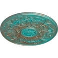 thumbnail image 3 of 33"OD x 1 3/4"P Versailles Ceiling Medallion (Fits Canopies up to 3 1/4"), Hand-Painted Copper Green Patina, 3 of 6