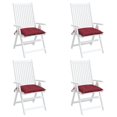 thumbnail image 3 of Set de 4 Cojines para Sillas vidaXL Rojo Vino para Exterior/Interior, 3 of 8