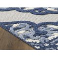 thumbnail image 3 of L'Baiet Gabriella 3D Blue Oriental Hi-Low Transitional 4' x 6' Fabric Area Rug, 3 of 4