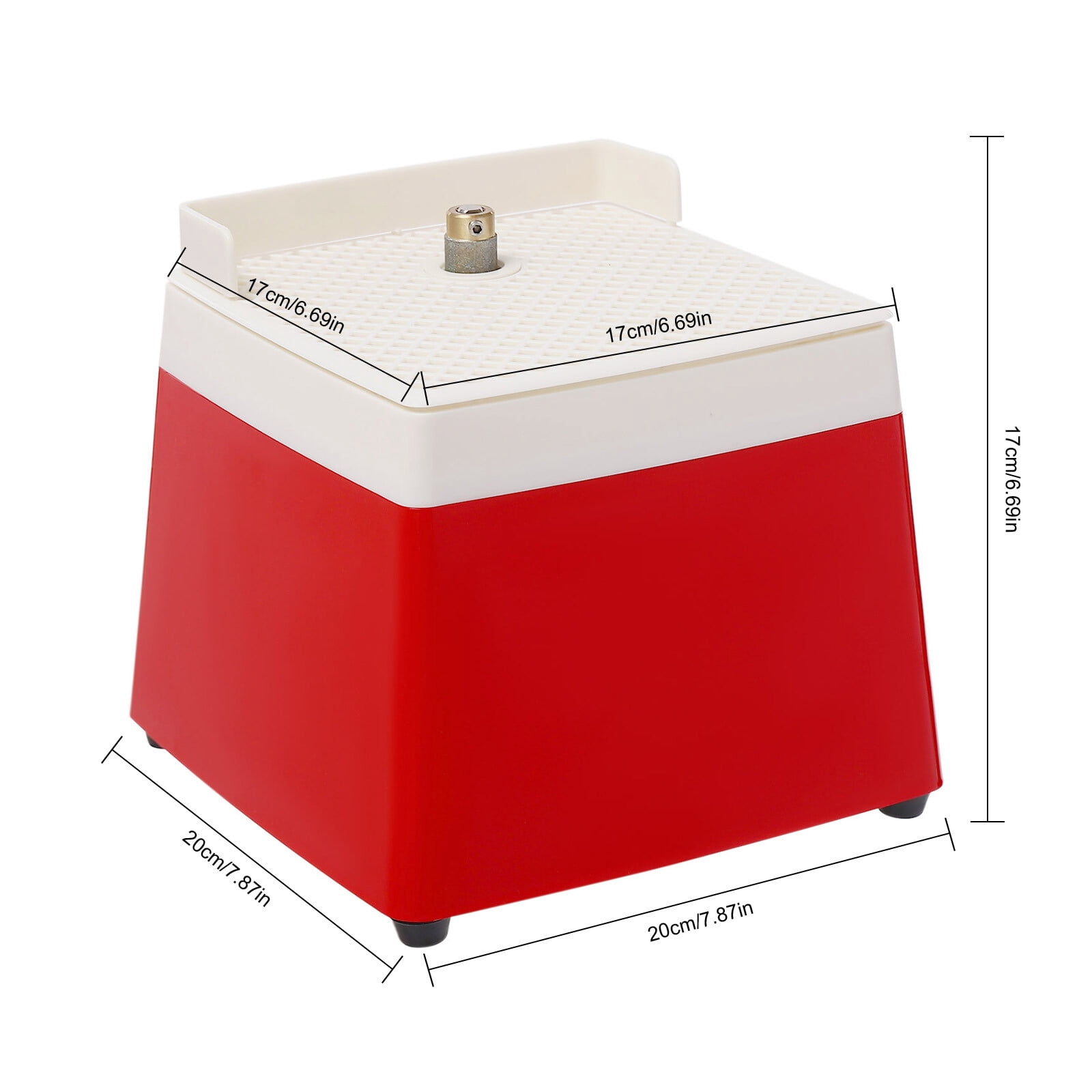 Portable Stained Glass Grinder Diamond Glass Art Grinding Tool Machine 110V Red for Homes, Workshops
