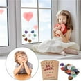 thumbnail image 4 of YujiCraft Natural Crystal Gemstone Valentine's Day Card, Little Fresh Greeting Card for Kids School Party Birthday Gift,A, 4 of 6