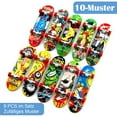 thumbnail image 4 of Finger Skateboard Set, 9 Pieces Random Selection Mini Finger Skateboard Professional Alloy Finger Skateboards Creative Gift Compatible with Children, 4 of 5