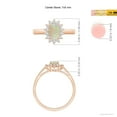 thumbnail image 6 of Angara Natural Opal Ring - Princess Diana Inspired Opal Ring for Women | October Birthstone Jewelry | 14K Rose Gold Opal Ring (Ring Size = 12.5), 6 of 10