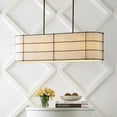 thumbnail image 6 of JONATHAN Y Chadwick 42" 4-Light Rustic Farmhouse Iron Linear LED Pendant, Oil Rubbed Bronze, 6 of 9