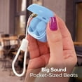 thumbnail image 4 of Coby Mini True Wireless Earbuds | Compact Lightweight in-Ear Headphones w/Case | World's Smallest Wireless Ear Buds w/Built-in Mic | Wireless Headphones, Bluetooth Headphones w/ 12-HR Play (Blue), 4 of 9