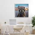 thumbnail image 3 of Stupell Industries Eclectic Louvre Loot Raccoon White Framed Giclee Art, 24 x 24, by Lucia Heffernan, 3 of 8