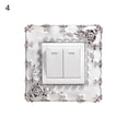 thumbnail image 2 of Flmtop Switch Sticker European Style Punch Free Plastic Wall-mounted Outlet Cover Wall Decal for Home, 2 of 8
