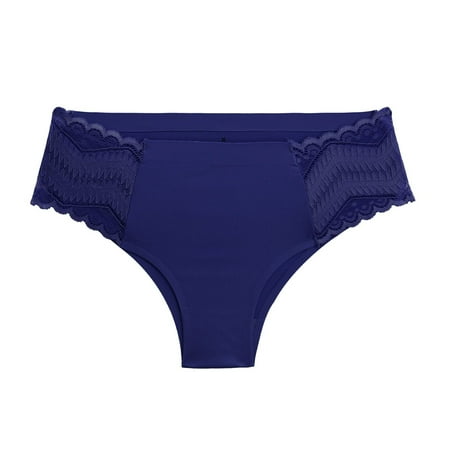 

YWDJ Lace Underwear for Women Women Lace Underwear Lingerie Thongs Panties Ladies Underwear Underpants Dark Blue S